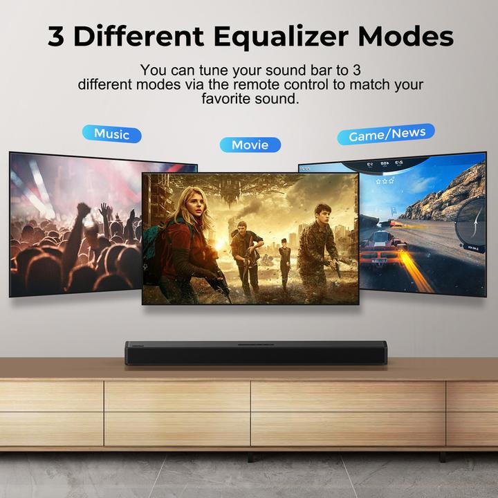 Actual product image OXS S3 Soundbar for TV Home Theater Audio with Bluetooth 5.0 (40 W, 2.0 Channel)