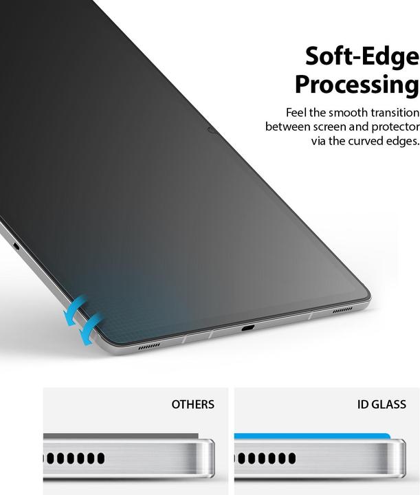 Actual product image Ringke Galaxy Tab S7 Screen Protector Invisible Defender Tempered Glass Transparent (Galaxy Tab S7, S7, S8, S9)