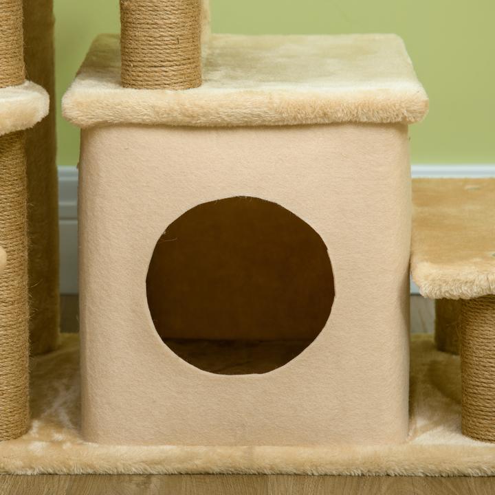 Actual product image PawHut Dog steps with hut (Dog, Cat, Foldable)