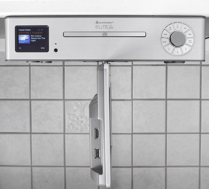 Produktbild Soundmaster KTD1020SI Unterbau-Multimediacenter mit DAB+/FM-Radio, CD-Player & DVB-T2/C LCD-TV 10" (DAB+, FM, Bluetooth, WLAN)