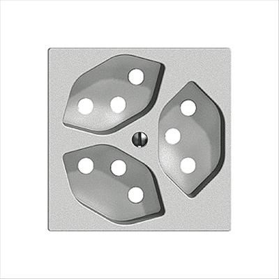 Image du produit Feller EDIZIO DUE Set de finition prise 3xT13 silver