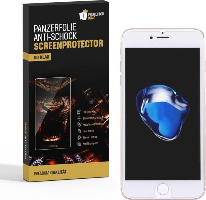 Actual product image Protectorking 3x Panzerfolie Anti-Shock HD Klar (3 Piece, Apple iPhone 8)