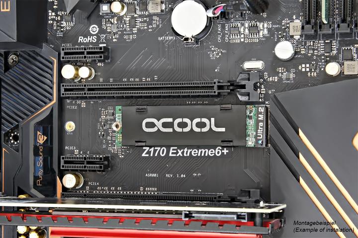 Image du produit Alphacool HDX - M.2 SSD M01 - 80mm - Noir
