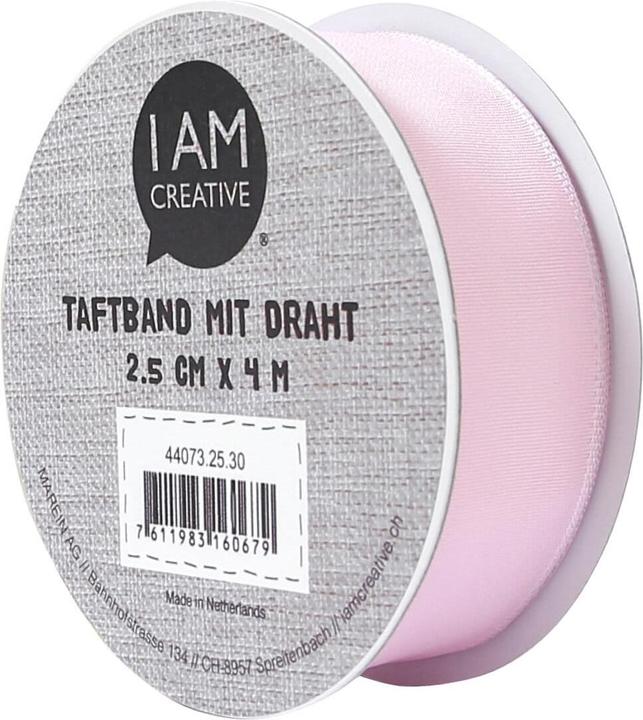 Immagine prodotto I Am Creative Nastro in taffetà con bordo in filo metallico (Nastro da regalo, 1 x)