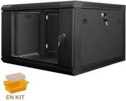 Produktbild Lanberg WF01-6606-10B Rack 6U Wandmontiertes Regal Schwarz (6 HE, 19 Zoll Rack)