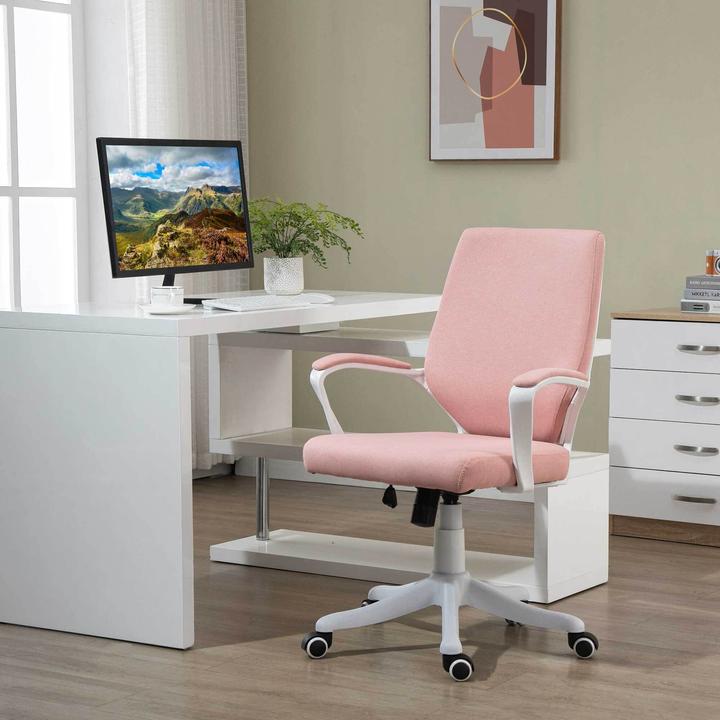 Actual product image Vinsetto Office chair ergonomic line design, soft upholstery