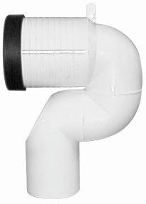 Image du produit TOTO Coude d'évacuation pour siphon de sol avec distance au mur, blanc