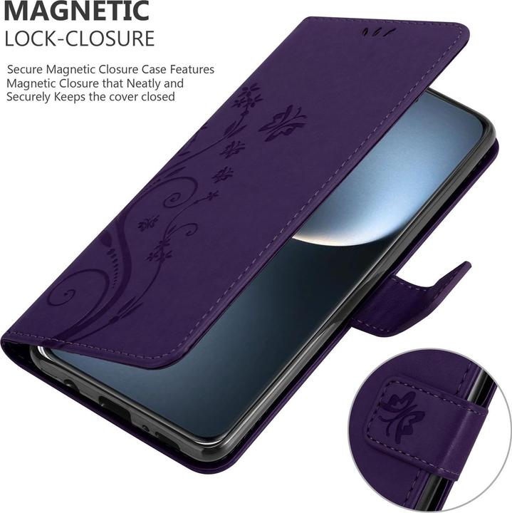 Produktbild Cadorabo Hülle für Honor Magic 7 Lite mit Blumen Muster (Honor Magic7 Lite)