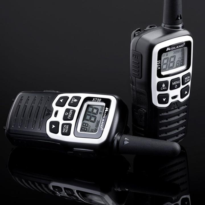 Actual product image Midland XT50 Adventure radios black/silver (8 km)