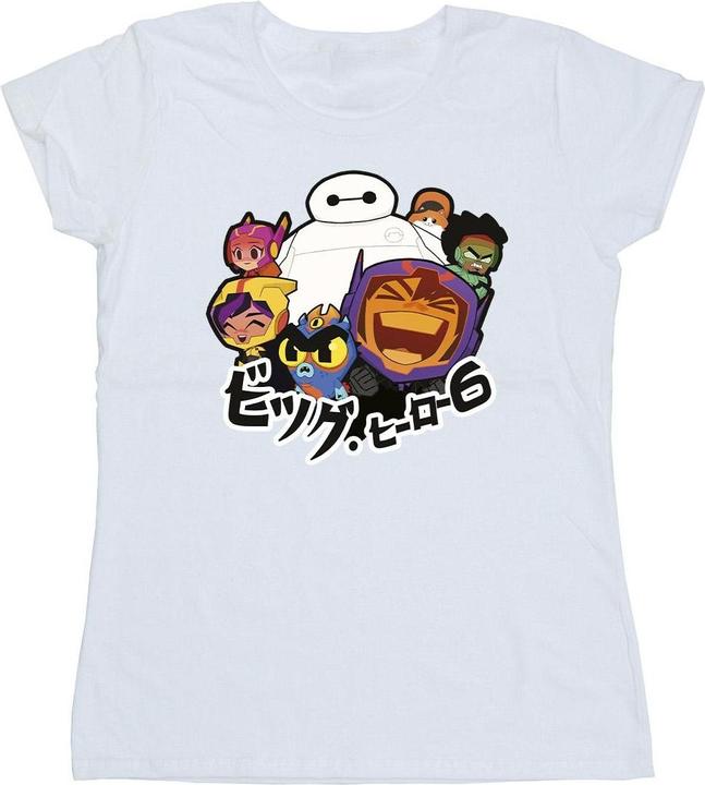 Disney Big Hero 6 Baymax Group Manga TShirt (XXL)