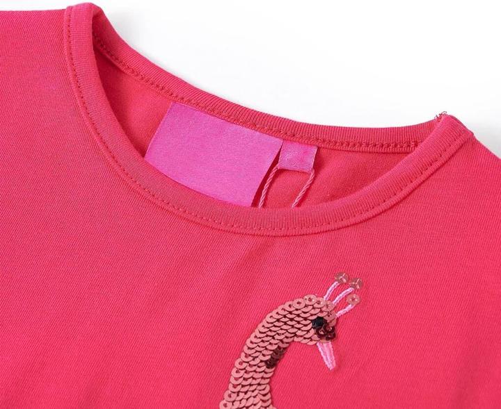 Produktbild VidaXL Kinder-Langarmshirt Knallrosa 104,Material: 95 % Baumwolle (104)