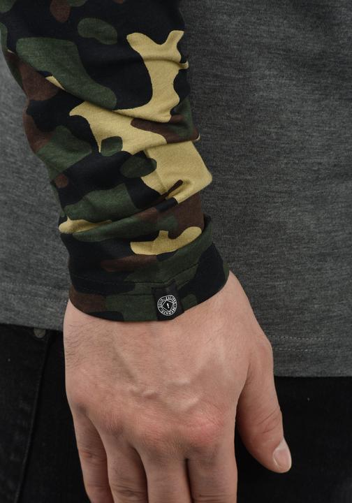 Immagine prodotto Solid Cajus Maglietta A Manica Lunga Top Camouflage Da Uomo Con Girocollo Con Stampa In Cotone 100% (M)