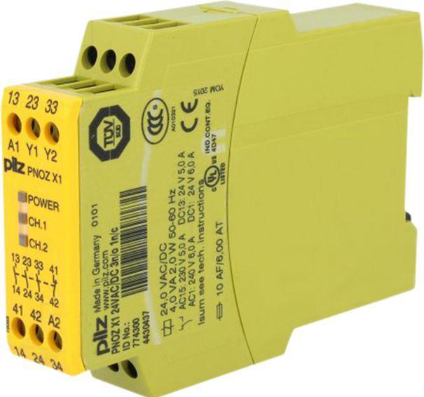Image du produit Pilz Relais de sécurité 24V rail DIN