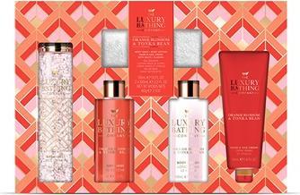 Grace Cole Body Care Gift Set with Towel Orange Blossom & Tonka Bean 5 pcs
