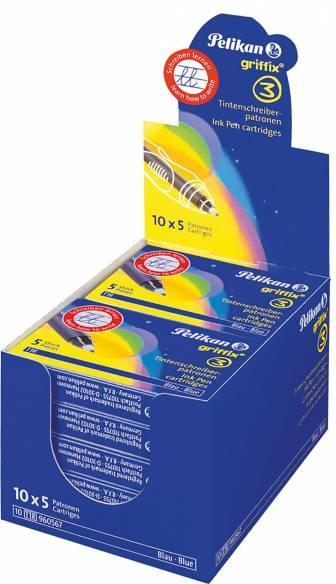 Produktbild Pelikan Rollerpatronen Griffix (Gelmine, Blau, 1 mm)