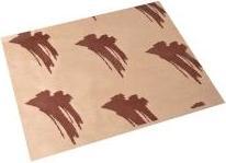 Actual product image MultiLine Burgerpapir 300x400 mm 40 gr naturlig Greaseproof med brunt tryk Brun FSC,1000 stk/krt