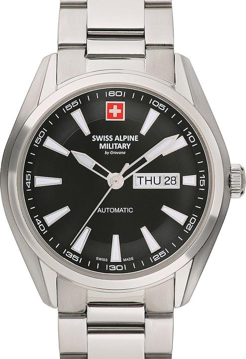 Actual product image Swiss Alpine Military 7090.2137 Automatic Mens Watch 43mm 10ATM (Analogue wristwatch, 43 mm)