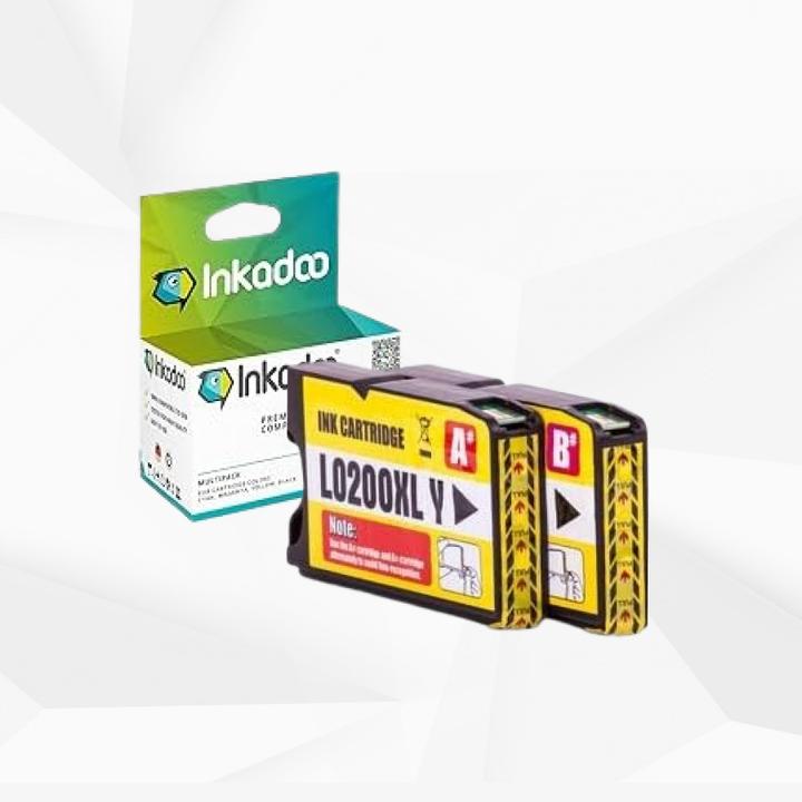 Image du produit Inkadoo Cartouches d'impression compatibles avec Lexmark 14L0177E / 210XL Cartouche d'encre, jaune Jaune (Y)