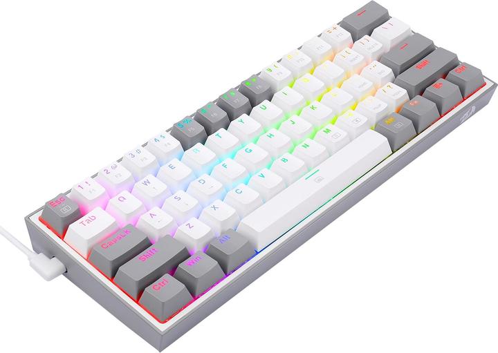 Actual product image Redragon K617 Fizz RGB white/grey (US, Cable)