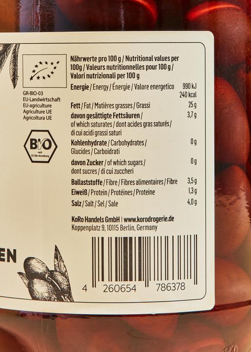 Actual product image KoRo Organic Kalamata olives (400 g)