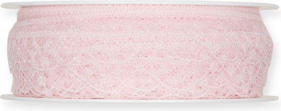 Produktbild Halbach Spitzenband, rosa (Geschenkband)
