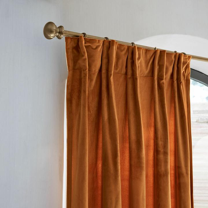 Actual product image Loberon Curtain rod Henderson antique brass