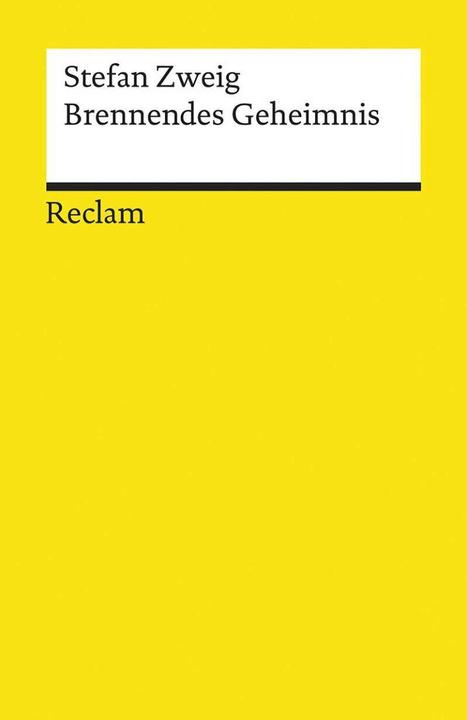 Produktbild Brennendes Geheimnis (Deutsch, Stefan Zweig, 2020)