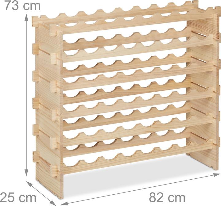 Image du produit Relaxdays Casier à vin (82 x 25 x 73 cm)