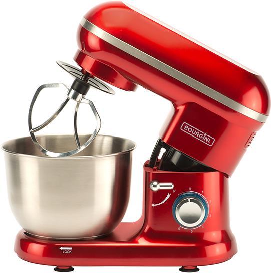 Productafbeelding Bourgini Klassieke keukenchef - Keukenmachine - Rood (1250 W)
