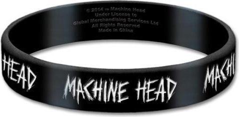 Machine Head Silikonarmband Logo (1.80 cm, 100% synthetisches Material)