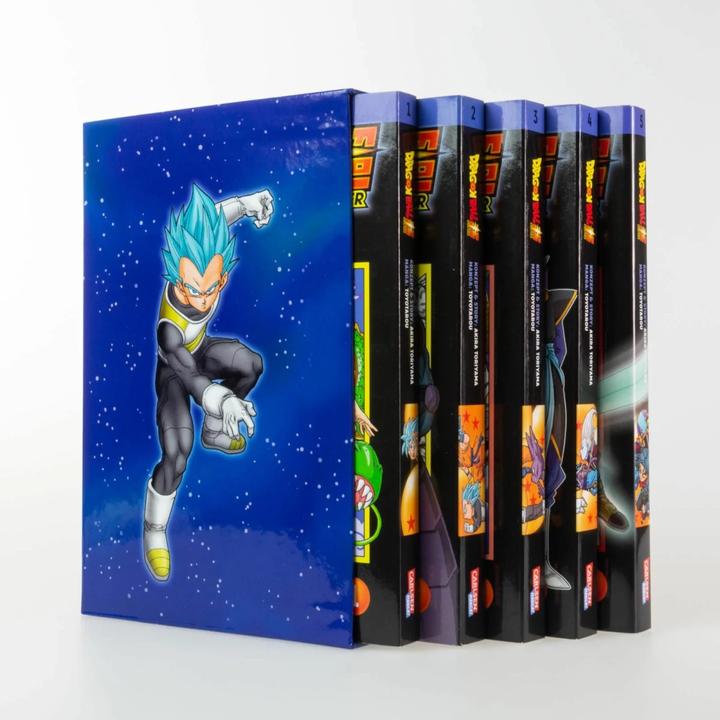 Produktbild Dragon Ball Super Bände 1-5 im Sammelschuber mit Extra (Deutsch, Akira Toriyama (Original Story), 2019)