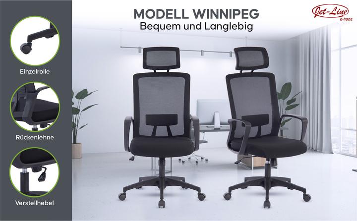 Image du produit Jet-Line Chaise de bureau WINNIPEG