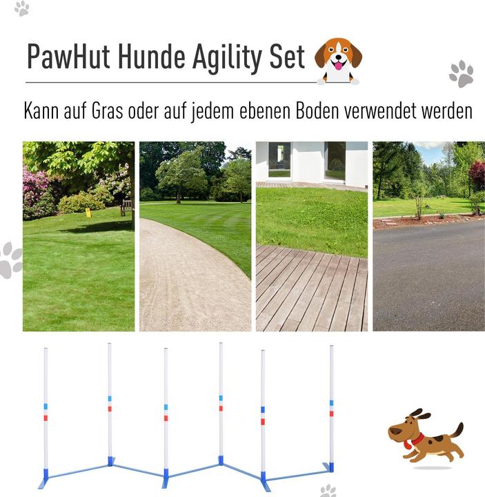 Produktbild PawHut Hundetrainigsset inkl. Tasche (Agility)