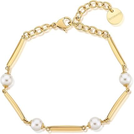 Brosway Charming gold plated bracelet with pearls BFF165