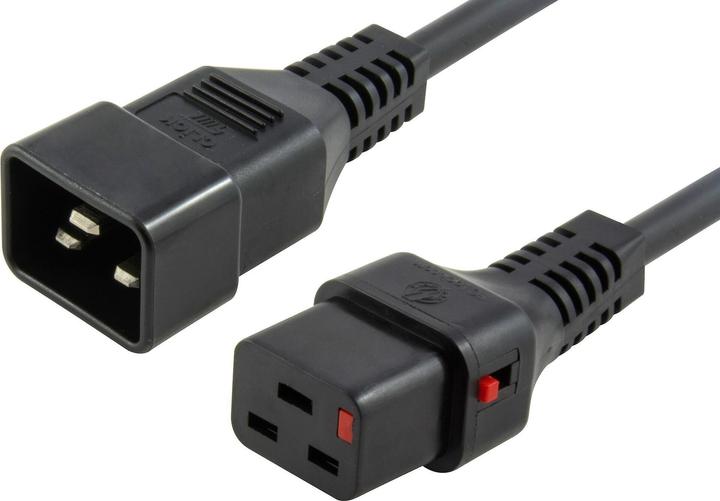Image du produit MicroConnect IEC mâle C20 to C19 IEC Lock (2 m, C19)