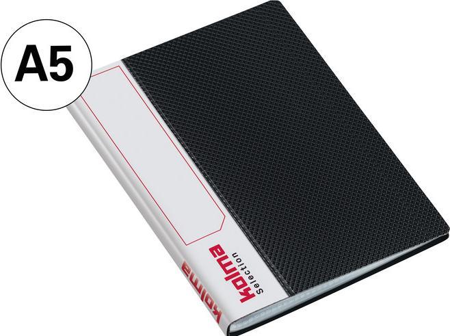Produktbild Kolma Sichtbuch Selection A5 Recycling mit 20 Taschen schwarz (A5, 1 x)