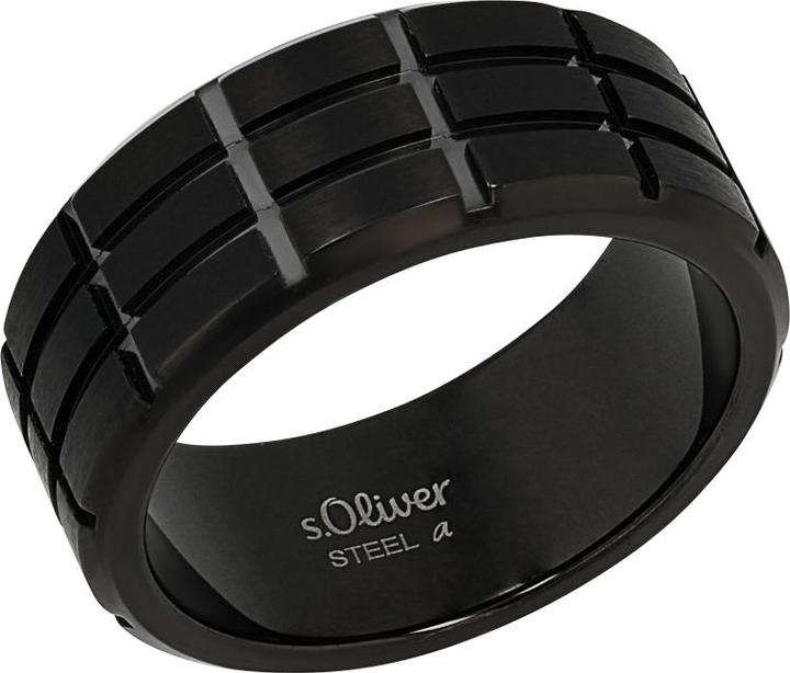 Actual product image S.Oliver Rings for men, stainless steel (60, 925 Silver)