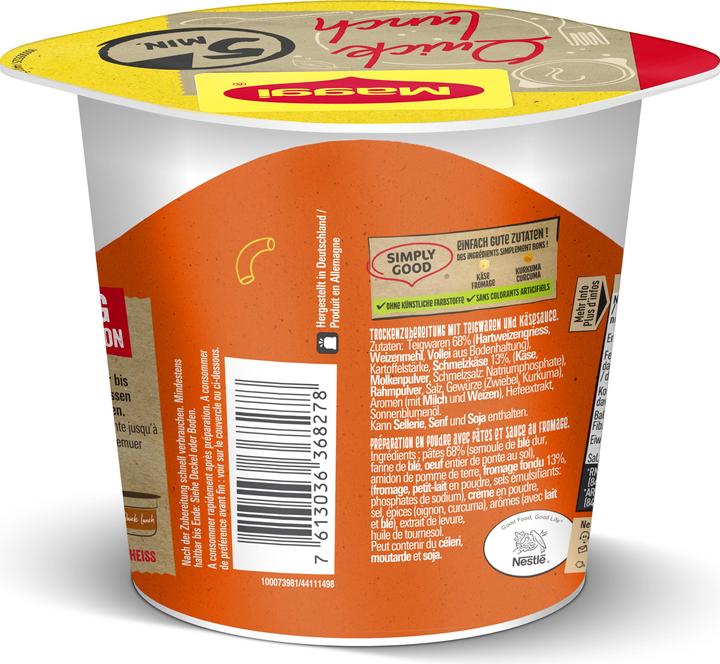 Produktbild Maggi Quick Lunch Hörnli Käsesauce (80 g)