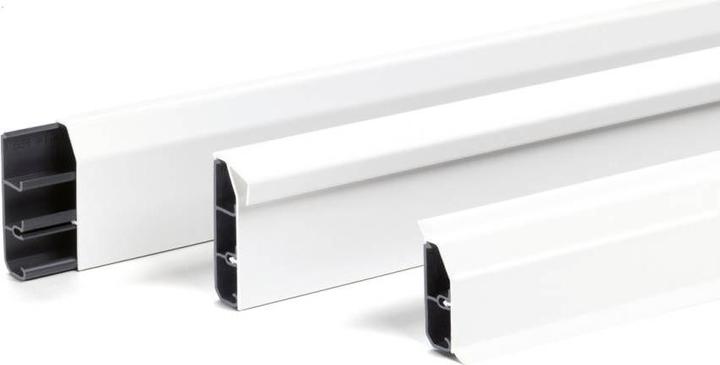 Actual product image OBO Bettermann Skirting Trunking SL Set 20x50 9001, 6132201 (Duct, 200 cm)