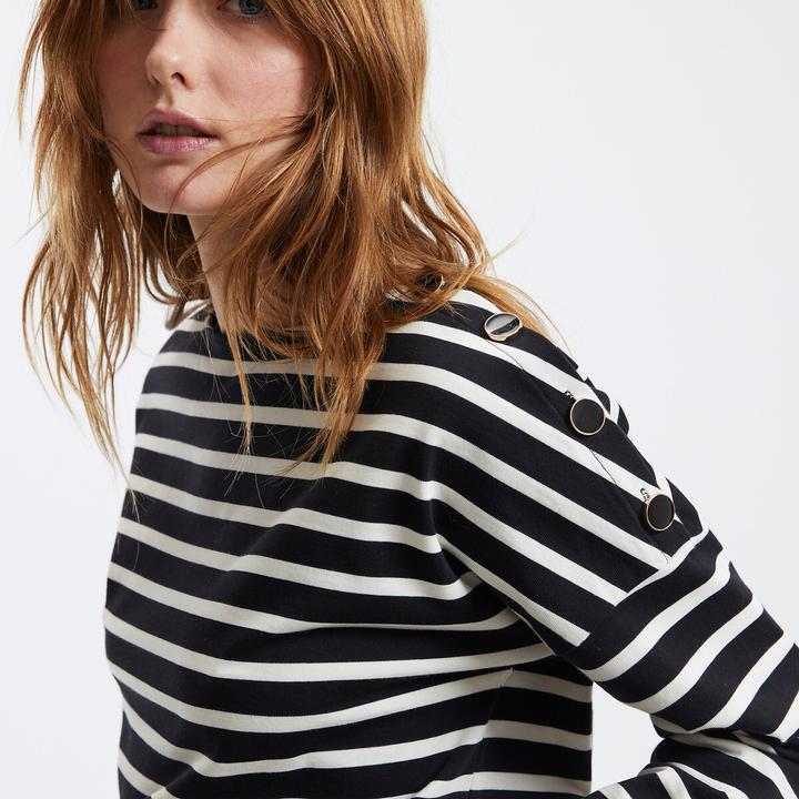 Produktbild La Redoute Collections Ringelshirt Signature AIMIE mit lockerer Schnittform (38)