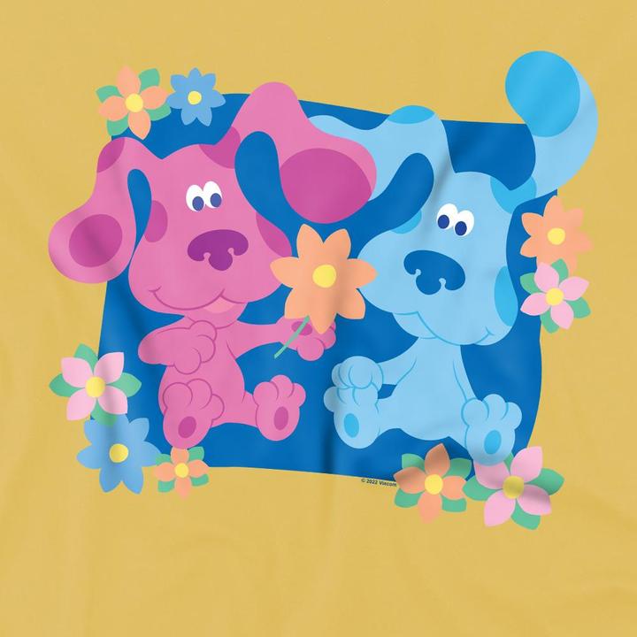 Actual product image Blue´s Clues Mens Magenta Flowers T-Shirt (L)