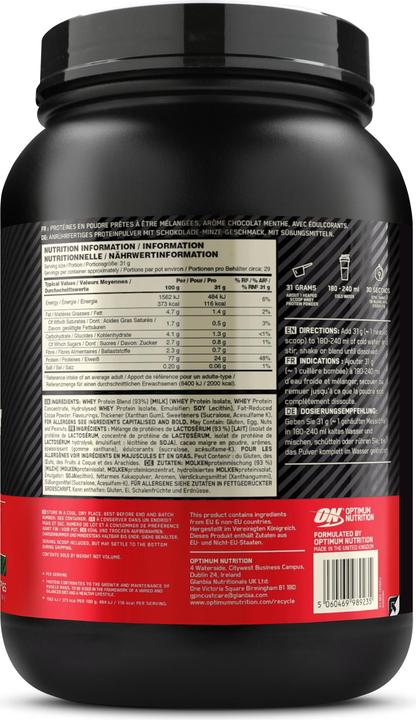 Actual product image Optimum Nutrition Gold Standard 100% Whey (Chocolate Mint, 1 pcs., 899 g)