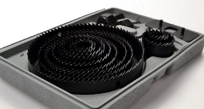 Actual product image Hole saw set 16 pieces with drill bits Hole saw set (19-127 mm)