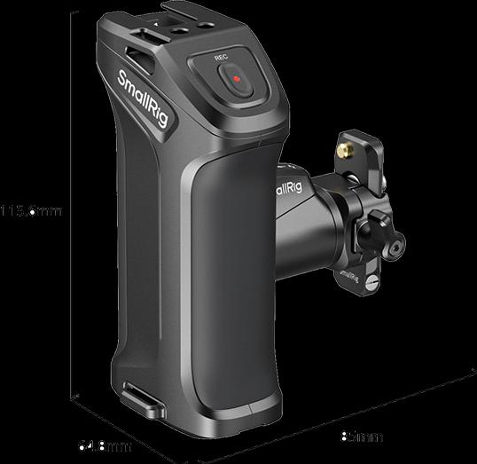 Actual product image SmallRig Rotating Side Handle with Trigger REC for Selected Canon / Blackmagic Design Cameras 5235 (Grip)