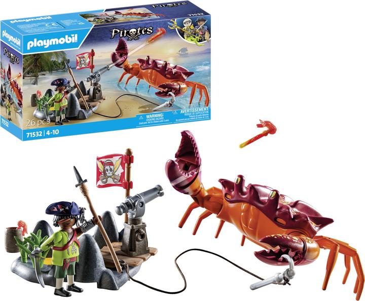 Produktbild Playmobil Kampf gegen die Riesenkrabbe (71532, Playmobil Pirates)