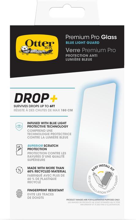 Actual product image OtterBox Premium Pro Glass Blue Light Screen Protector (1 Piece, Apple iPhone 16 Pro Max)