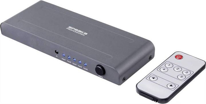Image du produit SpeaKa Professional Commutateur HDMI à 5 voies