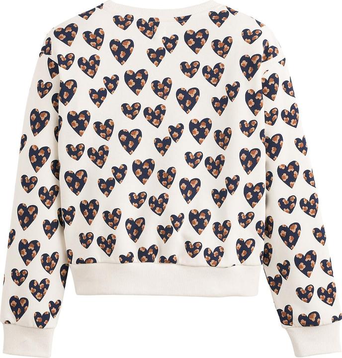 Actual product image La Redoute Collections Printed sweatshirt with hearts (120 B)