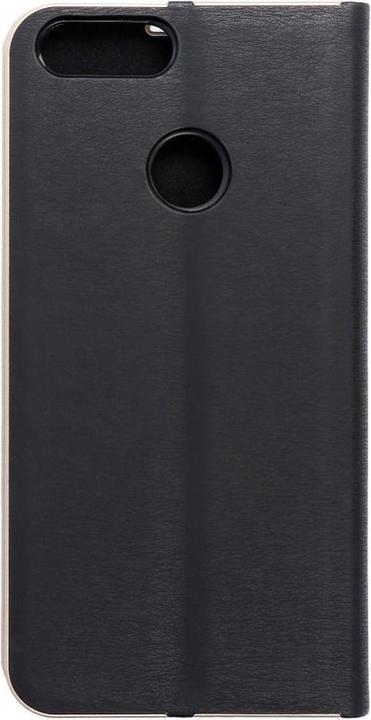 Actual product image Forcell Book case OEM LUNA Book Gold for HUAWEI P Smart black (Huawei P Smart+)