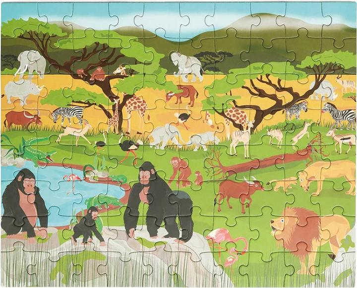Actual product image Scratch Magnetic puzzle savannah large (80 pieces)